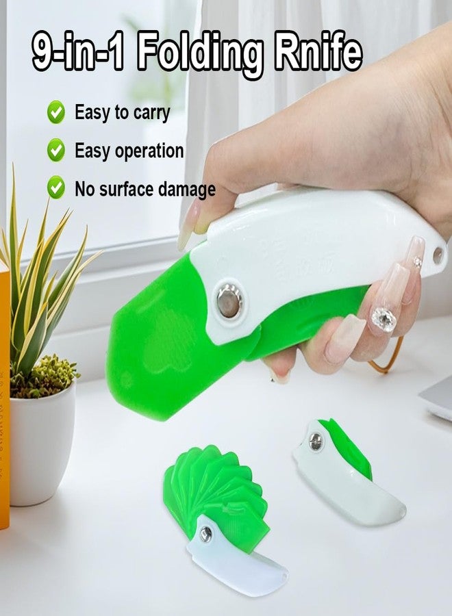 Serplex مجموعة أدوات Serplex® 9 في 1 لسد الفواصل، مكشطة جص قابلة لإعادة الاستخدام، مجموعة أدوات تشطيب مانع التسرب للحمامات والمطابخ والنوافذ، مزيل فوهة سد الفواصل متعددة الزوايا بمقبض قابل للطي - Image 3